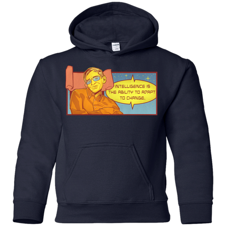 Sweatshirts Navy / YS HAWKING intelligance Youth Hoodie