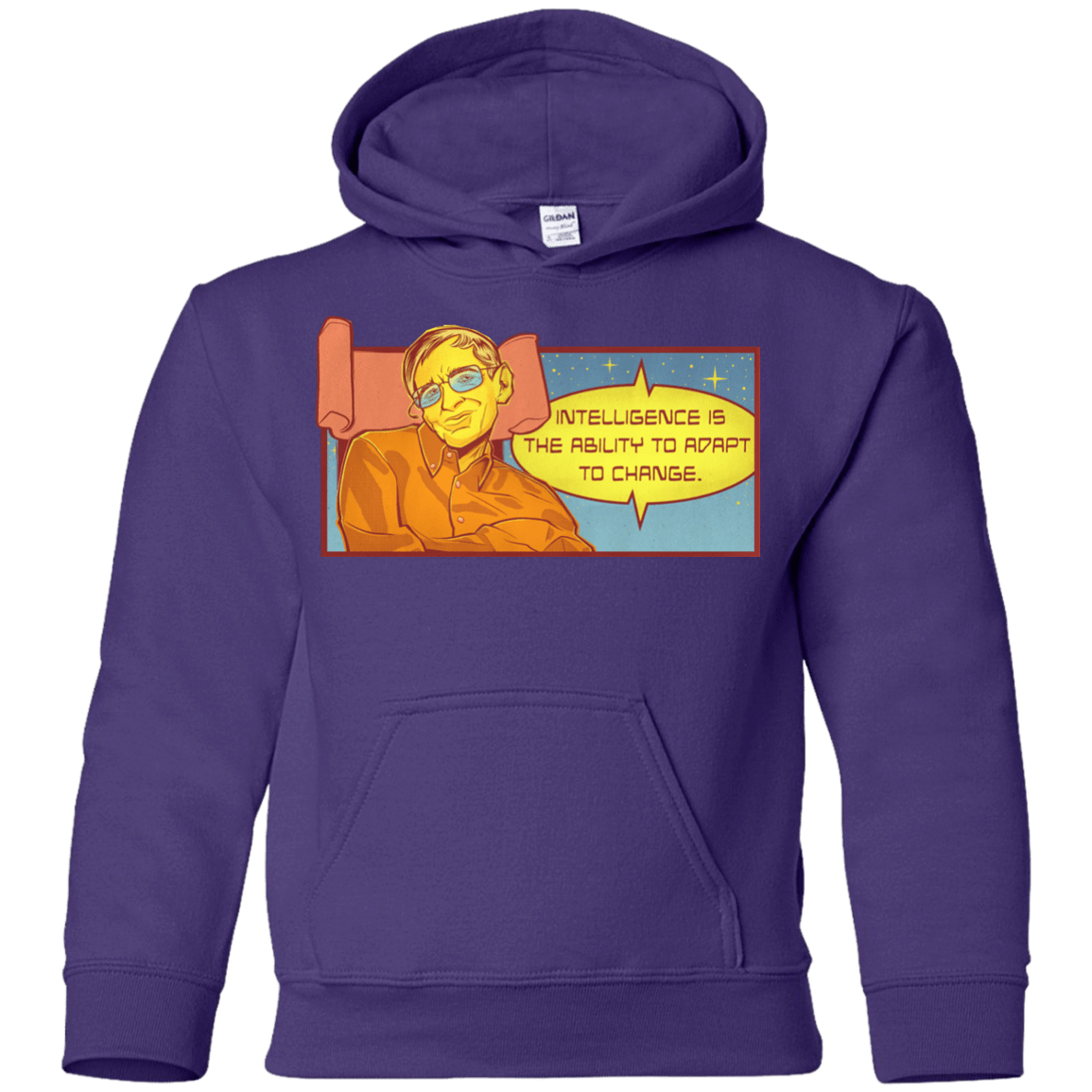 Sweatshirts Purple / YS HAWKING intelligance Youth Hoodie