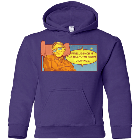 Sweatshirts Purple / YS HAWKING intelligance Youth Hoodie