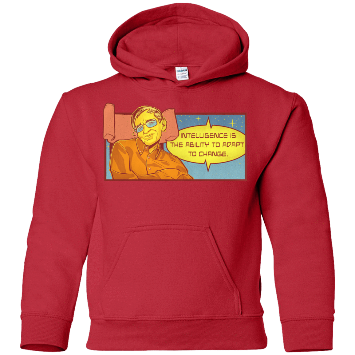 Sweatshirts Red / YS HAWKING intelligance Youth Hoodie