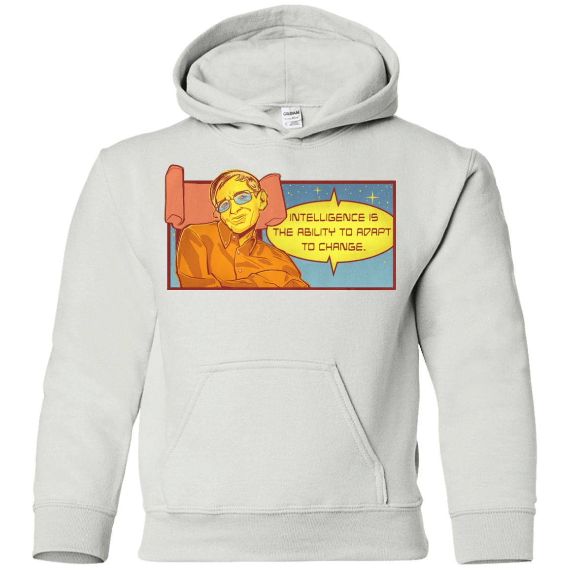 Sweatshirts White / YS HAWKING intelligance Youth Hoodie