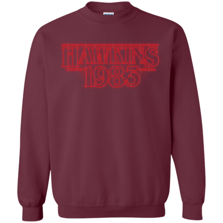 Sweatshirts Maroon / Small Hawkins 83 Crewneck Sweatshirt