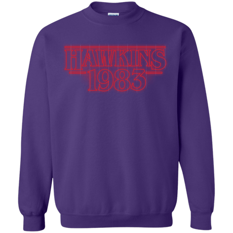 Sweatshirts Purple / Small Hawkins 83 Crewneck Sweatshirt