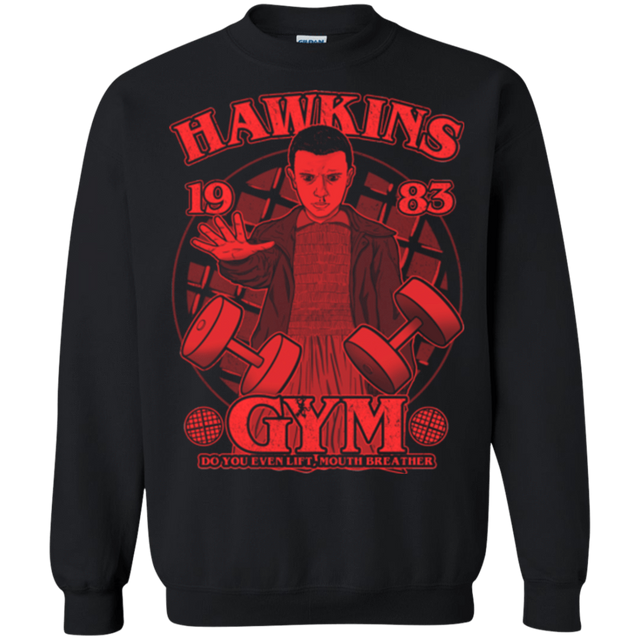 Sweatshirts Black / Small Hawkins Gym Crewneck Sweatshirt