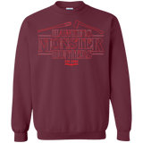Sweatshirts Maroon / Small Hawkins Monster Hunters Crewneck Sweatshirt