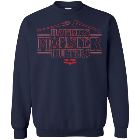 Sweatshirts Navy / Small Hawkins Monster Hunters Crewneck Sweatshirt