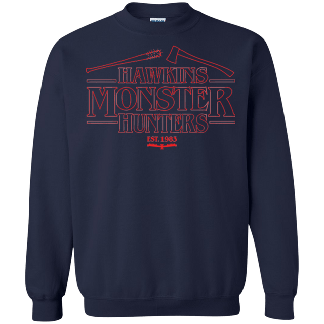 Sweatshirts Navy / Small Hawkins Monster Hunters Crewneck Sweatshirt