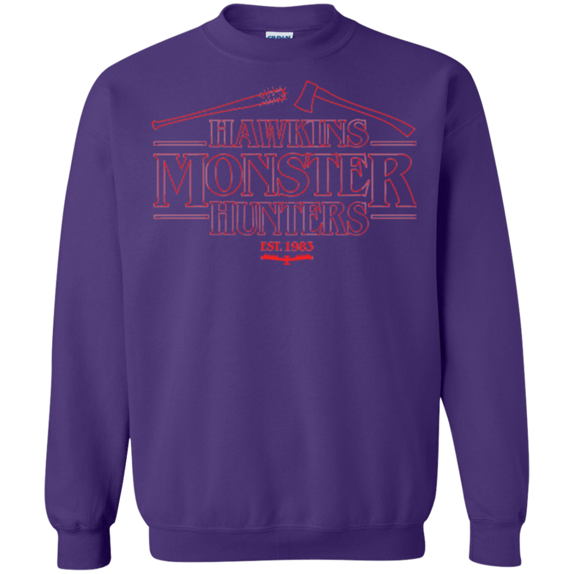 Sweatshirts Purple / Small Hawkins Monster Hunters Crewneck Sweatshirt