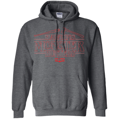 Sweatshirts Dark Heather / Small Hawkins Monster Hunters Pullover Hoodie