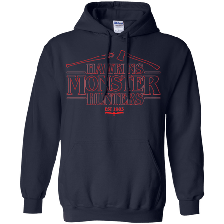 Sweatshirts Navy / Small Hawkins Monster Hunters Pullover Hoodie