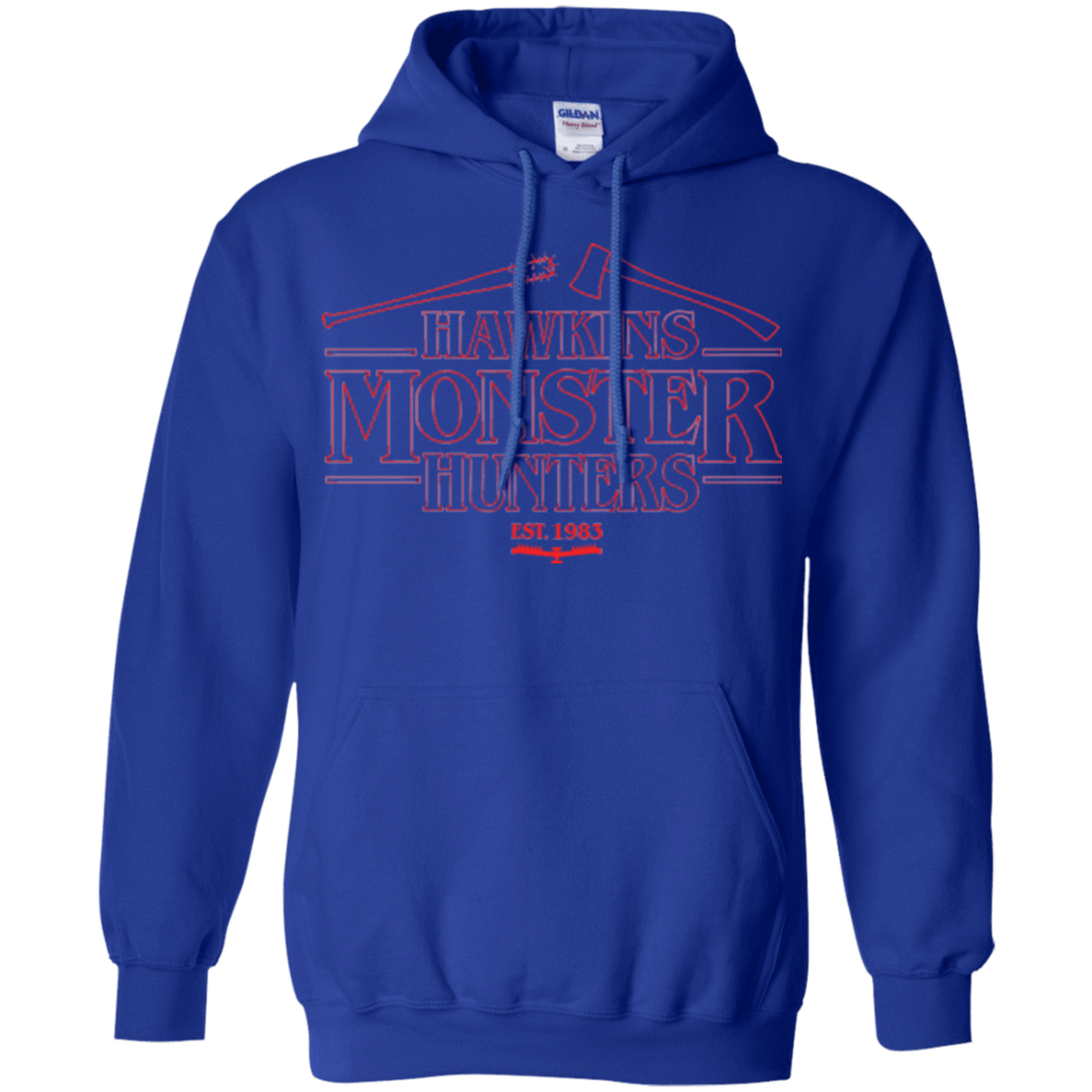 Sweatshirts Royal / Small Hawkins Monster Hunters Pullover Hoodie