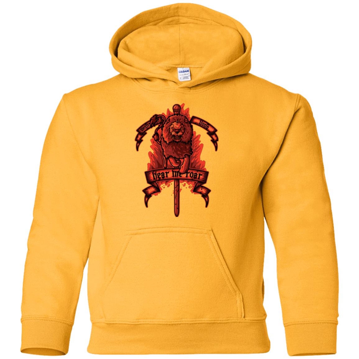 Sweatshirts Gold / YS HEAR ME ROAR Youth Hoodie