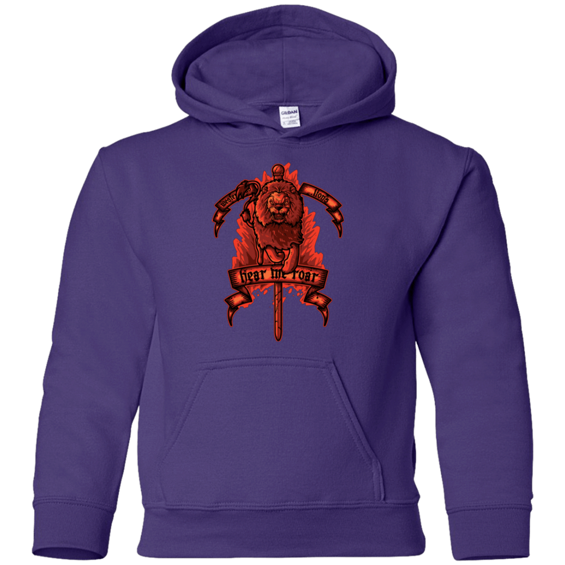 Sweatshirts Purple / YS HEAR ME ROAR Youth Hoodie