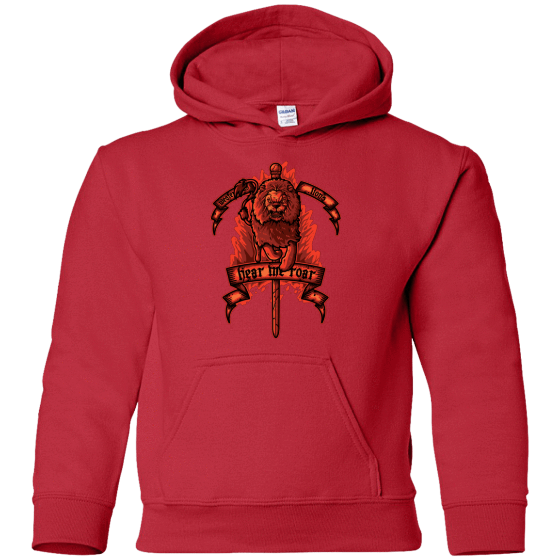 Sweatshirts Red / YS HEAR ME ROAR Youth Hoodie