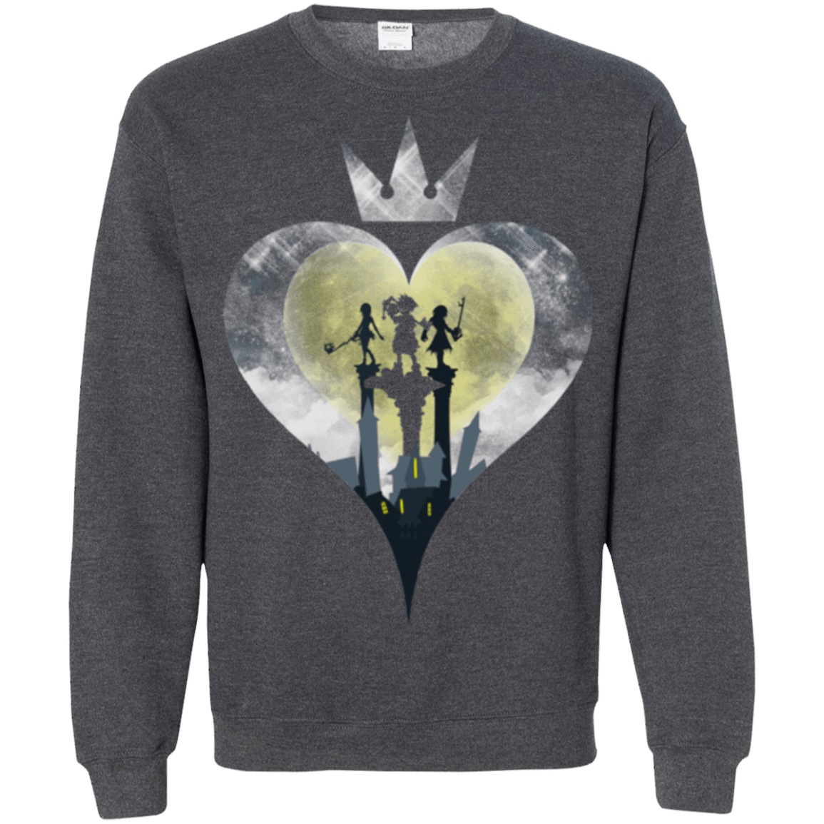 Sweatshirts Dark Heather / Small Heart Kingdom Crewneck Sweatshirt
