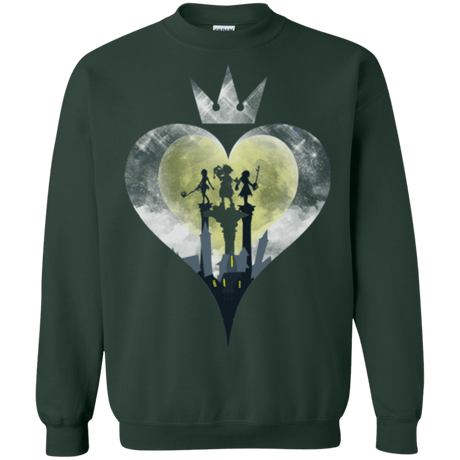 Sweatshirts Forest Green / Small Heart Kingdom Crewneck Sweatshirt