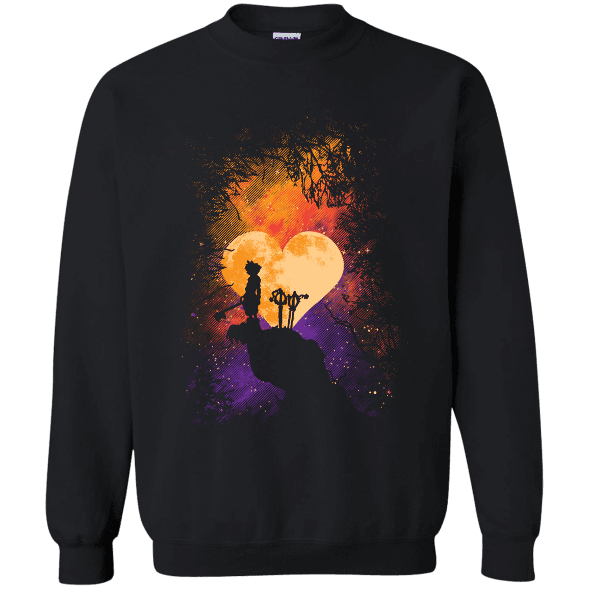 Sweatshirts Black / S Heart Of Gold Crewneck Sweatshirt