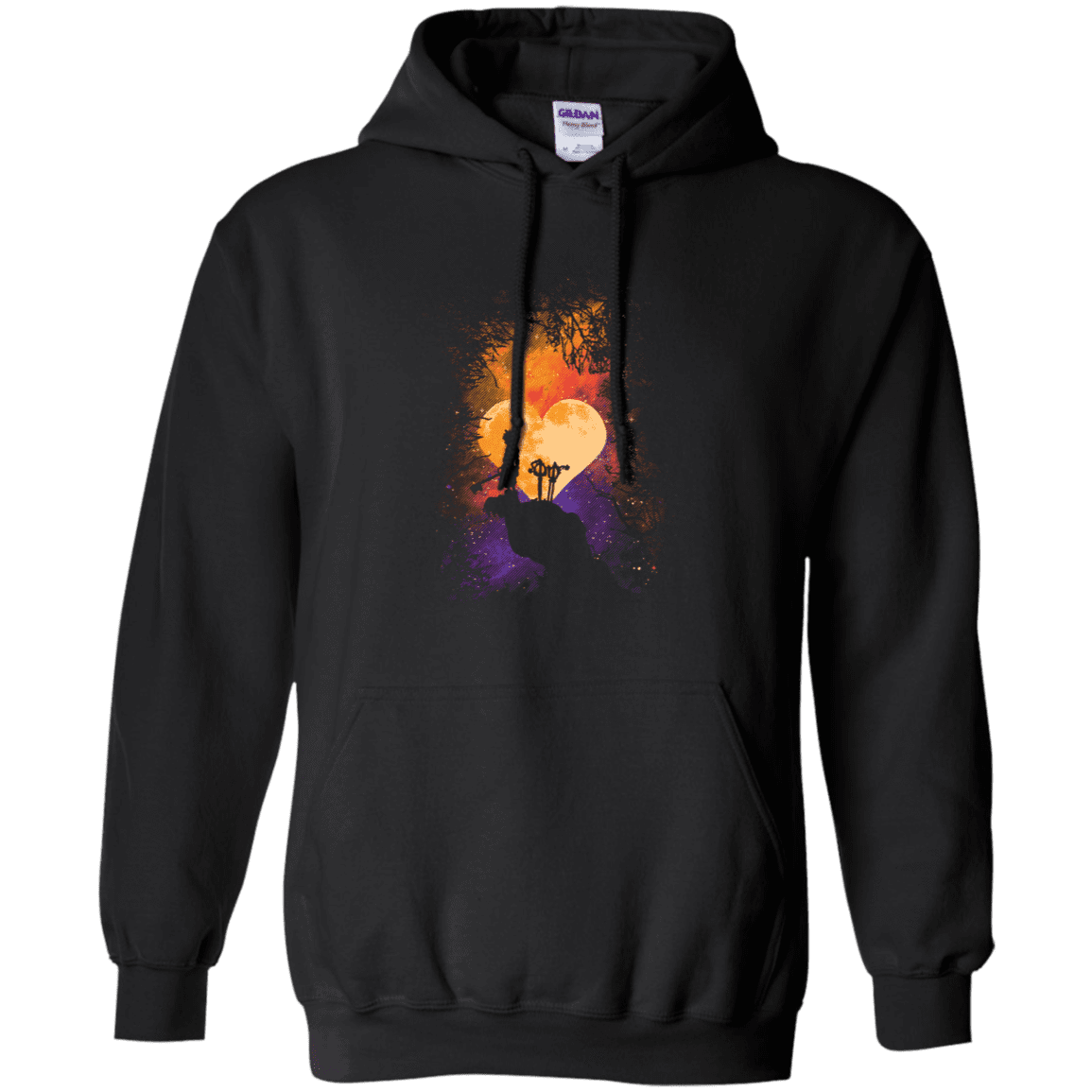 Sweatshirts Black / S Heart Of Gold Pullover Hoodie