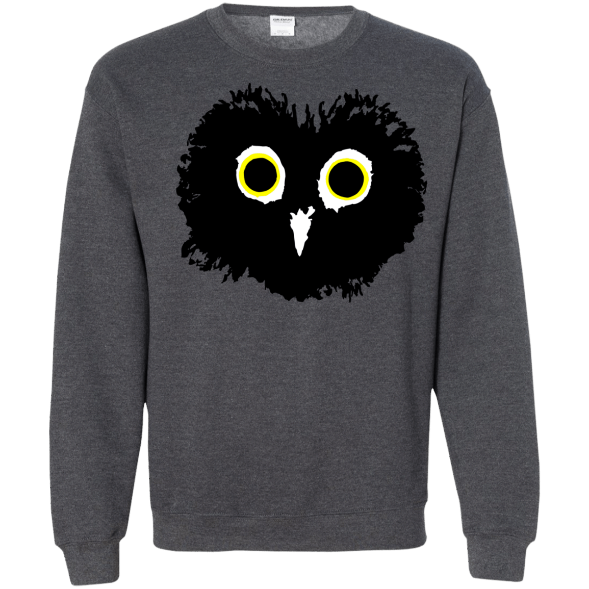 Sweatshirts Dark Heather / S Heart Owls Crewneck Sweatshirt