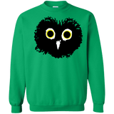 Sweatshirts Irish Green / S Heart Owls Crewneck Sweatshirt