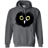Sweatshirts Dark Heather / S Heart Owls Pullover Hoodie