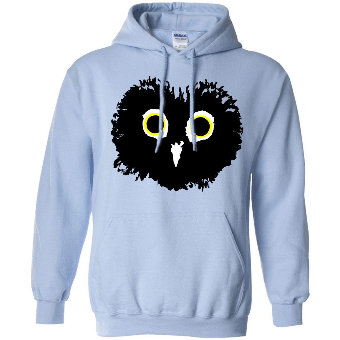 Sweatshirts Light Blue / S Heart Owls Pullover Hoodie