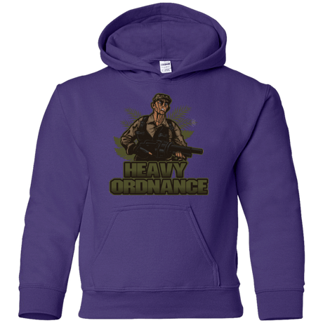 Sweatshirts Purple / YS Heavy Ordnance Youth Hoodie