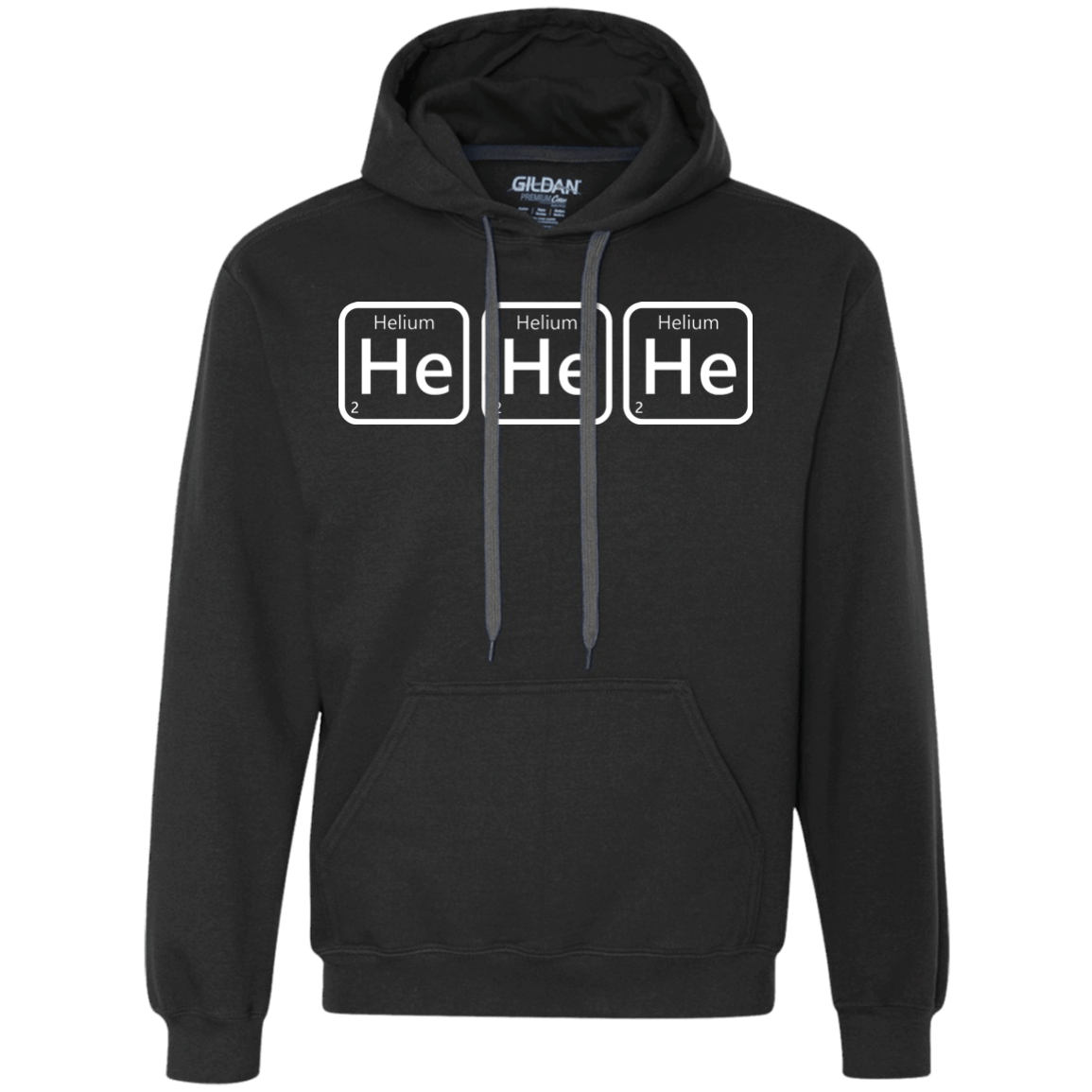Sweatshirts Black / S Hehehe Premium Fleece Hoodie