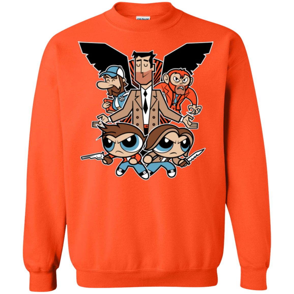 Sweatshirts Orange / Small Hell and Back Boys Crewneck Sweatshirt