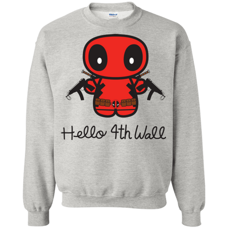 Sweatshirts Ash / Small Hello 4th Wall Crewneck Sweatshirt