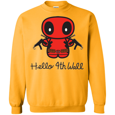 Sweatshirts Gold / Small Hello 4th Wall Crewneck Sweatshirt