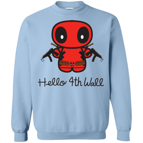 Sweatshirts Light Blue / Small Hello 4th Wall Crewneck Sweatshirt