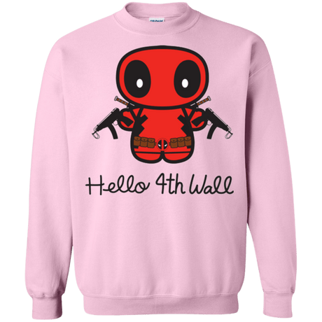 Sweatshirts Light Pink / Small Hello 4th Wall Crewneck Sweatshirt