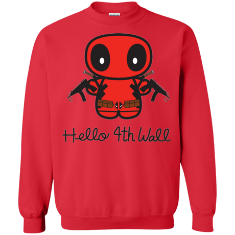 Sweatshirts Red / Small Hello 4th Wall Crewneck Sweatshirt