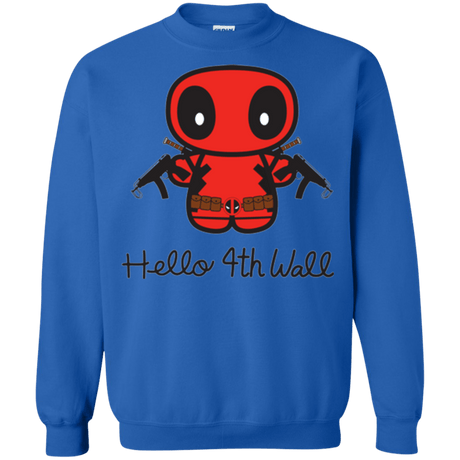 Sweatshirts Royal / Small Hello 4th Wall Crewneck Sweatshirt