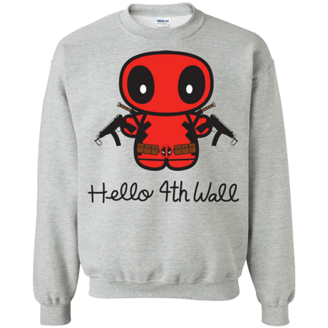 Sweatshirts Sport Grey / Small Hello 4th Wall Crewneck Sweatshirt