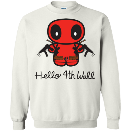 Sweatshirts White / Small Hello 4th Wall Crewneck Sweatshirt