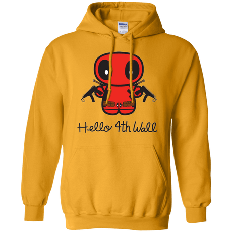 Sweatshirts Gold / Small Hello 4th Wall Pullover Hoodie