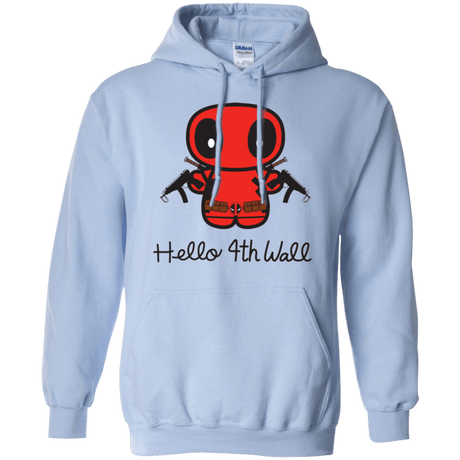 Sweatshirts Light Blue / Small Hello 4th Wall Pullover Hoodie