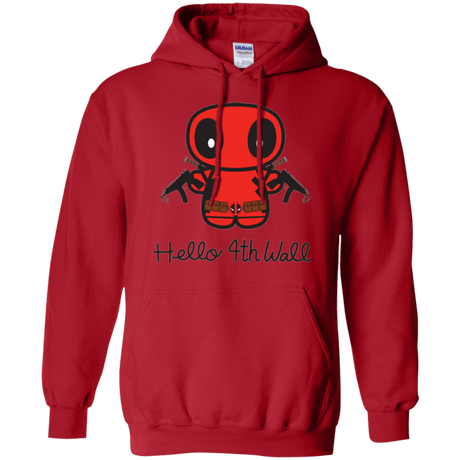 Sweatshirts Red / Small Hello 4th Wall Pullover Hoodie