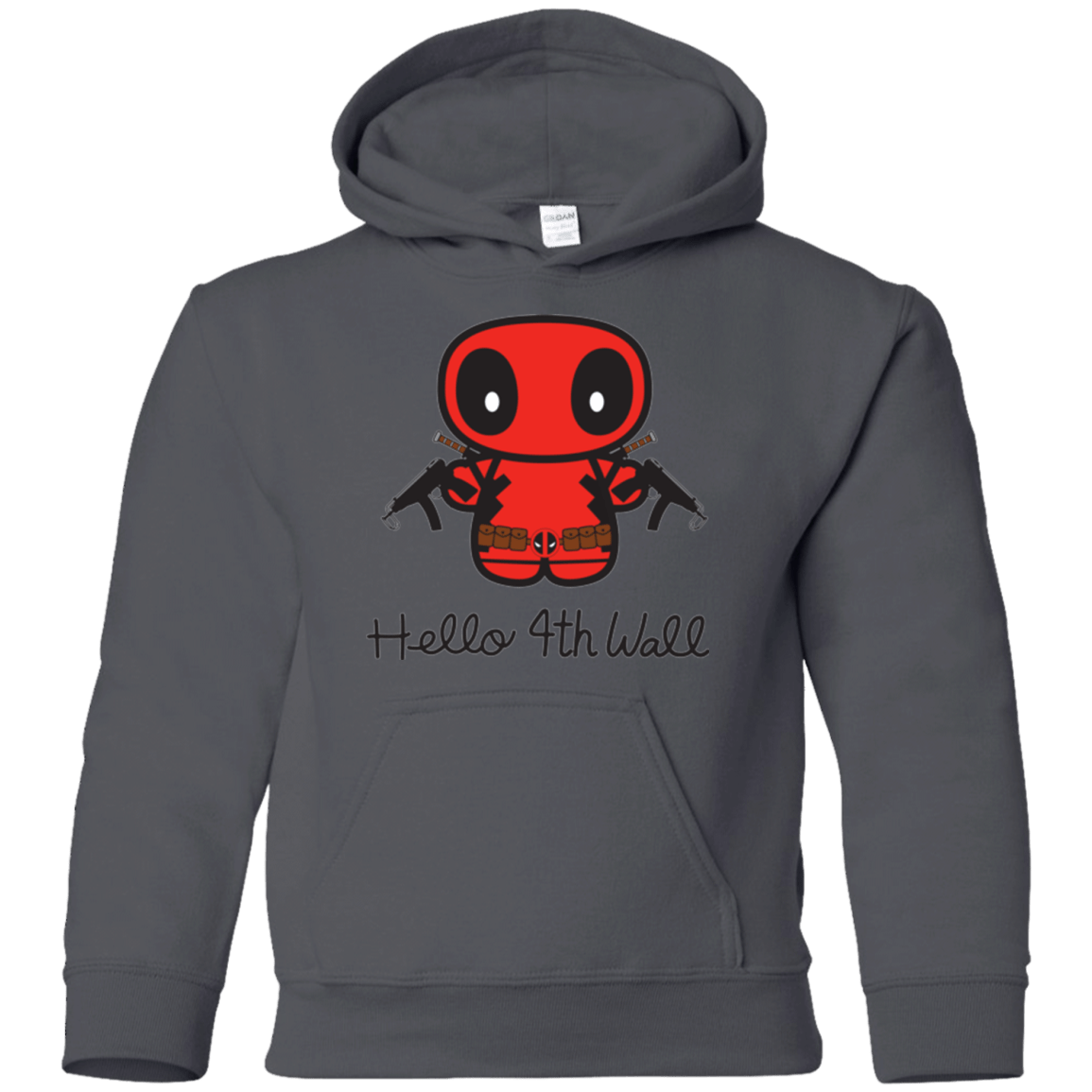Sweatshirts Charcoal / YS Hello 4th Wall Youth Hoodie