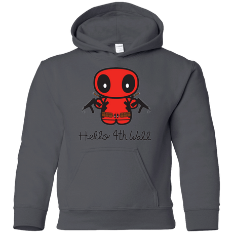Sweatshirts Charcoal / YS Hello 4th Wall Youth Hoodie