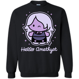 Sweatshirts Black / S Hello Amethyst Crewneck Sweatshirt