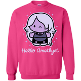 Sweatshirts Heliconia / S Hello Amethyst Crewneck Sweatshirt