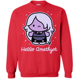 Sweatshirts Red / S Hello Amethyst Crewneck Sweatshirt