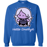 Sweatshirts Royal / S Hello Amethyst Crewneck Sweatshirt