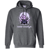 Sweatshirts Dark Heather / S Hello Amethyst Pullover Hoodie