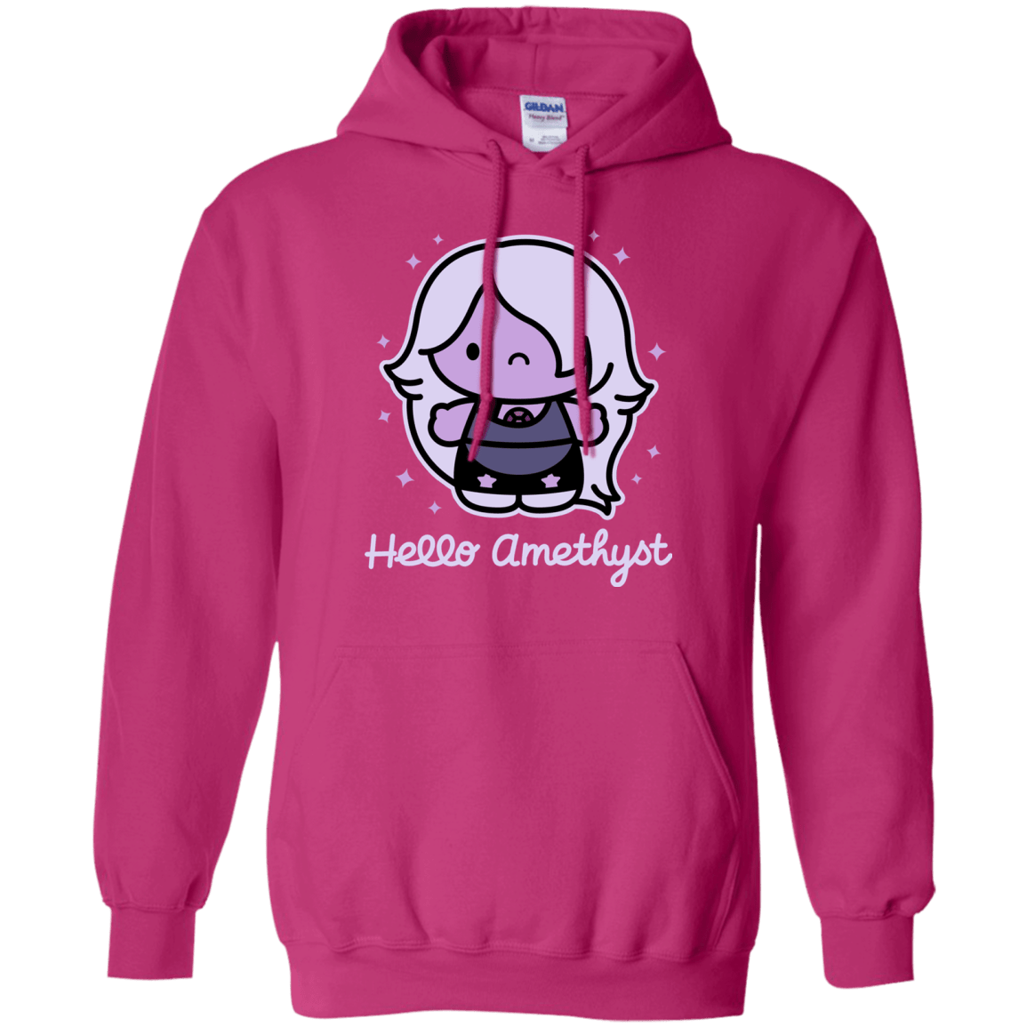 Sweatshirts Heliconia / S Hello Amethyst Pullover Hoodie