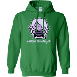 Sweatshirts Irish Green / S Hello Amethyst Pullover Hoodie