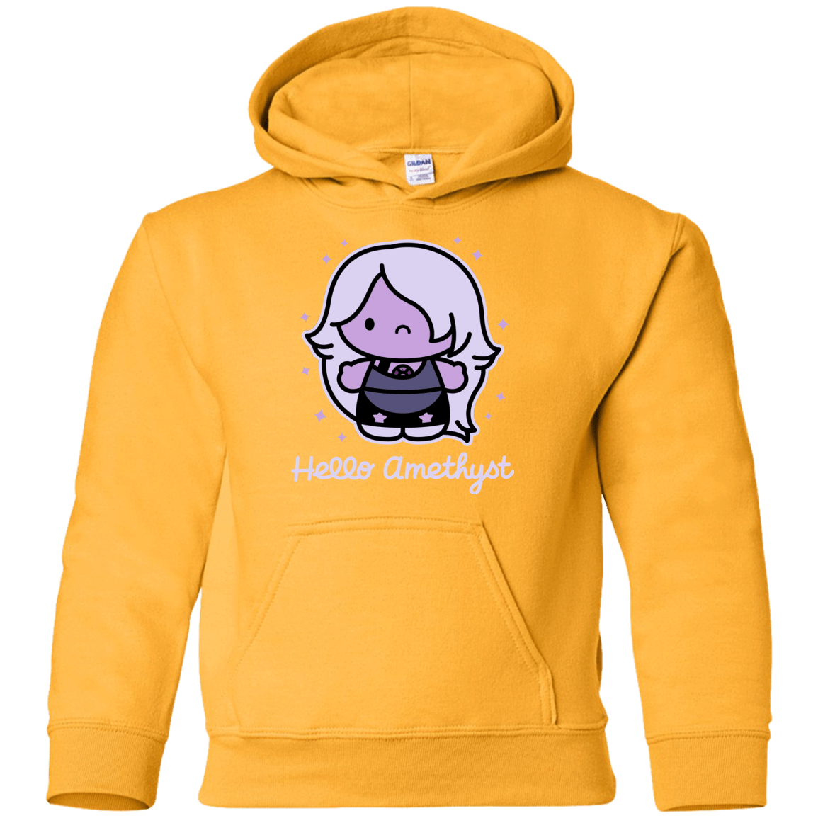 Sweatshirts Gold / YS Hello Amethyst Youth Hoodie